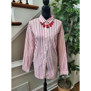 Vintage Dunloggin White Cotton Collared Long Sleeve Buttons Down Shirt Size 26W